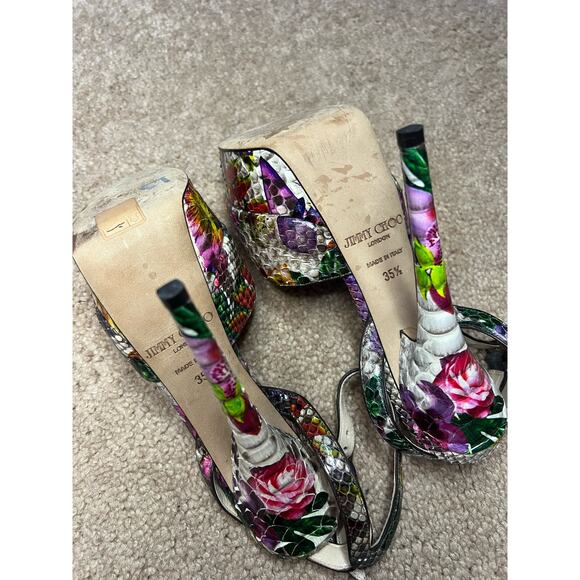 Jimmy Choo – Lola Floral Python, size 35 1/2 - size 6 US - Picture 7 of 7
